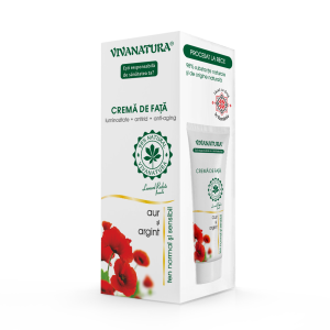 Crema de fata cu aur si argint pentru ten normal si sensibil 75 ml – VivaNatura - 98%Natural