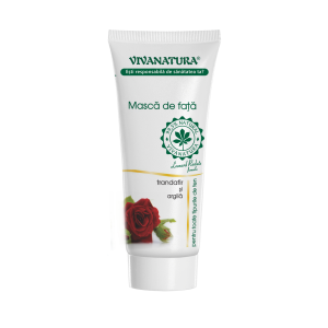 Mască de față cu trandafir și argilă pentru toate tipurile de ten 75 ml – Leonard Radutz Formula – VivaNatura