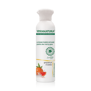 Acasa Lotiune purificatoare pentru ten mixt si gras cu grapefruit si salvie150 ml – Leonard Radutz Formula – VivaNatura