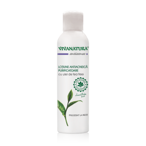 Loțiune Antiacneică Purificatoare cu Ulei de Tea-Tree 150 ml – Leonard Radutz Formula – VivaNatura