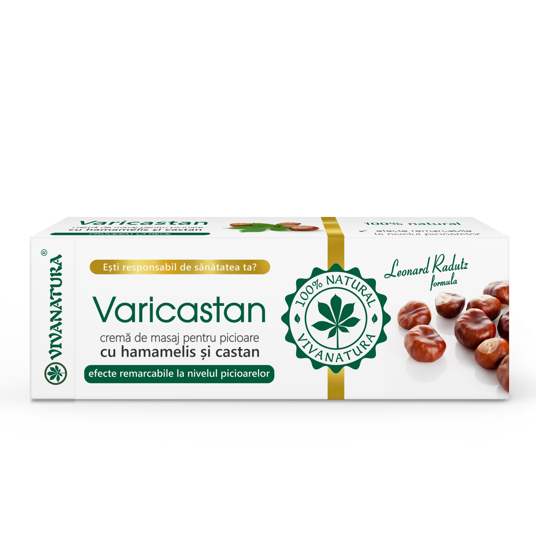 42_Varicastan_cutie_75ml.png Varicastan – cremă pentru masajul picioarelor cu hamamelis și castan 75 ml – Leonard Radutz Formula – VivaNatura