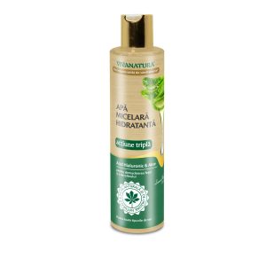 Apă micelară hidratantă cu acid hialuronic și Aloe Vera 250ml - Leonard Radutz Formula – VivaNatura