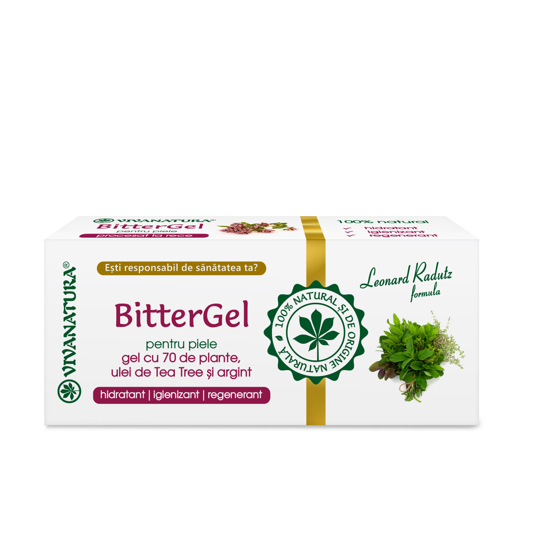 Cutie_BitterGel_20ml_site.jpg BitterGel pentru piele - gel cu 70 de plante, ulei de Tea Tree și argint 20 ml - Leonard Radutz Formula – VivaNatura