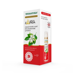 ALBĂ CA ZĂPADA - Cremă pentru albit pete pigmentare și pistrui cu extract de lemn dulce și mandarină japoneză 45 ml - Leonard Radutz Formula – VivaNat