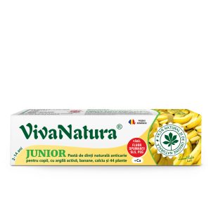 Homeopatic - pasta de dinti naturala 99,5% cu argila activa si 44 plante, fara fluor, 80 ml - Leonard Radutz formula - VivaNatura